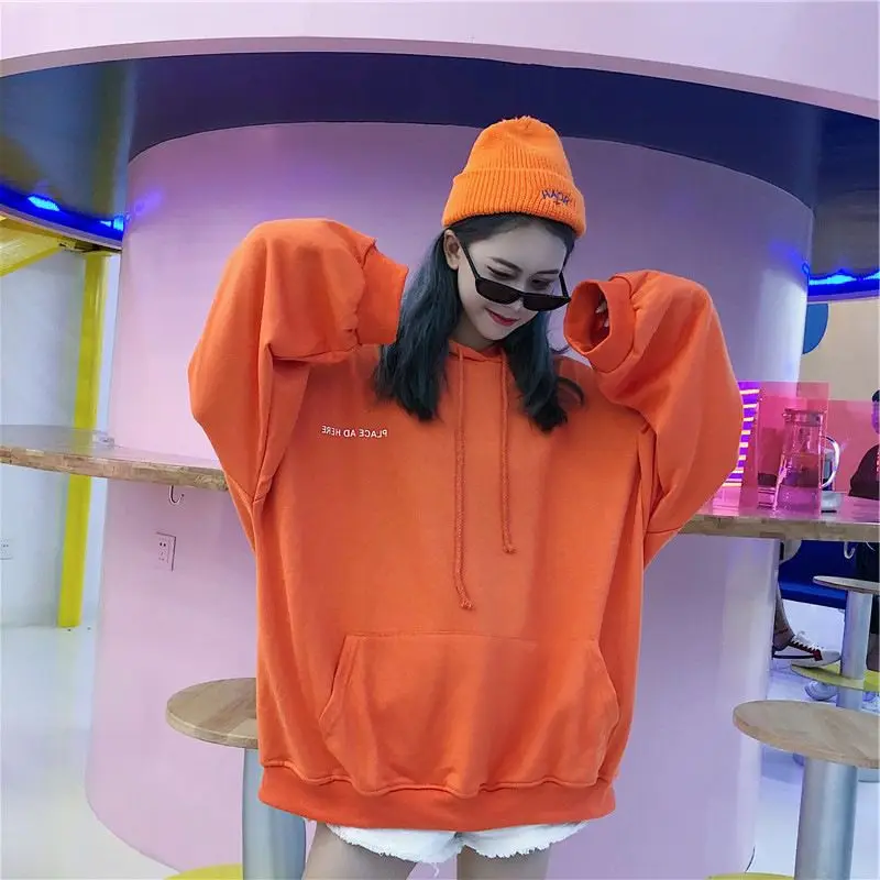 2019 New Women Warm Spring Autumn Thin Pullover Korean Harajuku Hoodie Sweatshirt Letter Print Long Sleeve Casual Loose Tops
2019 New Women Warm Spring Autumn Thin Pullover Korean Harajuku Hoodie Sweatshirt Letter Print Long Sleeve Casual Loose Tops