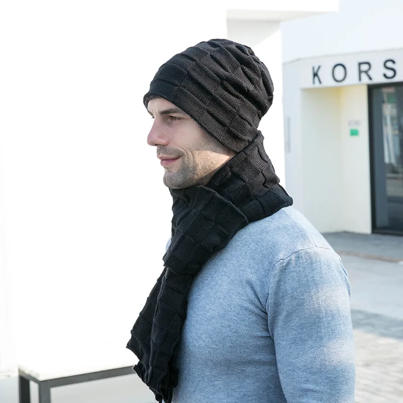 Autumn Winter Fashion Man Hat Scarf Glove Set Three-piece Two-piece Solid Color Warm Knitting Woolen Beanie Cap Set
Autumn Winter Fashion Man Hat Scarf Glove Set Three-piece Two-piece Solid Color Warm Knitting Woolen Beanie Cap Set