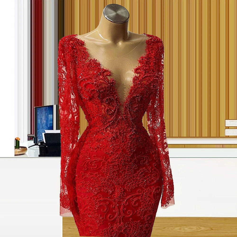 Beaded Red V Neck 2021 elegant dress women for wedding party vestidos de promocin vestidos de graduacin
Beaded Red V Neck 2021 elegant dress women for wedding party vestidos de promocin vestidos de graduacin