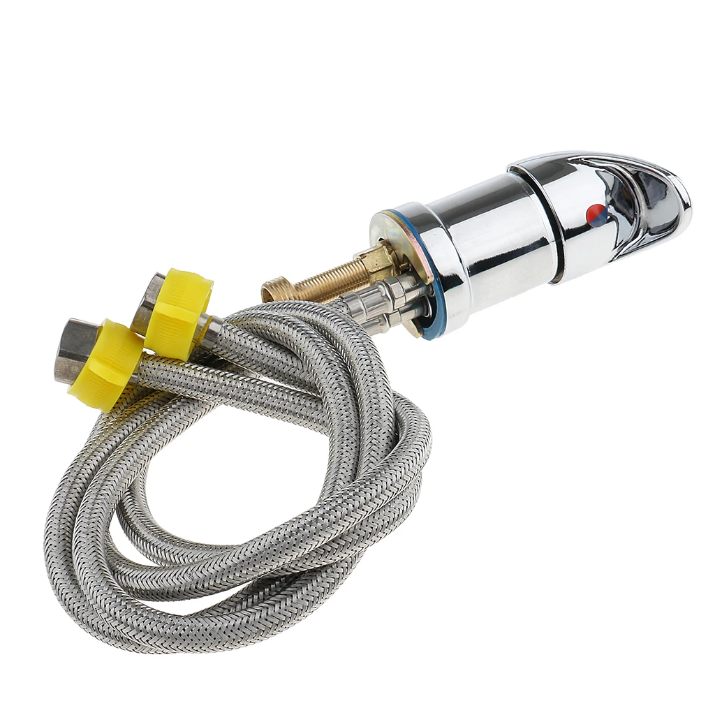 Hot Cold Faucet and Spray Hose for Beauty Salon Shampoo Bowl Parts Kit - 80cm
Hot Cold Faucet and Spray Hose for Beauty Salon Shampoo Bowl Parts Kit - 80cm