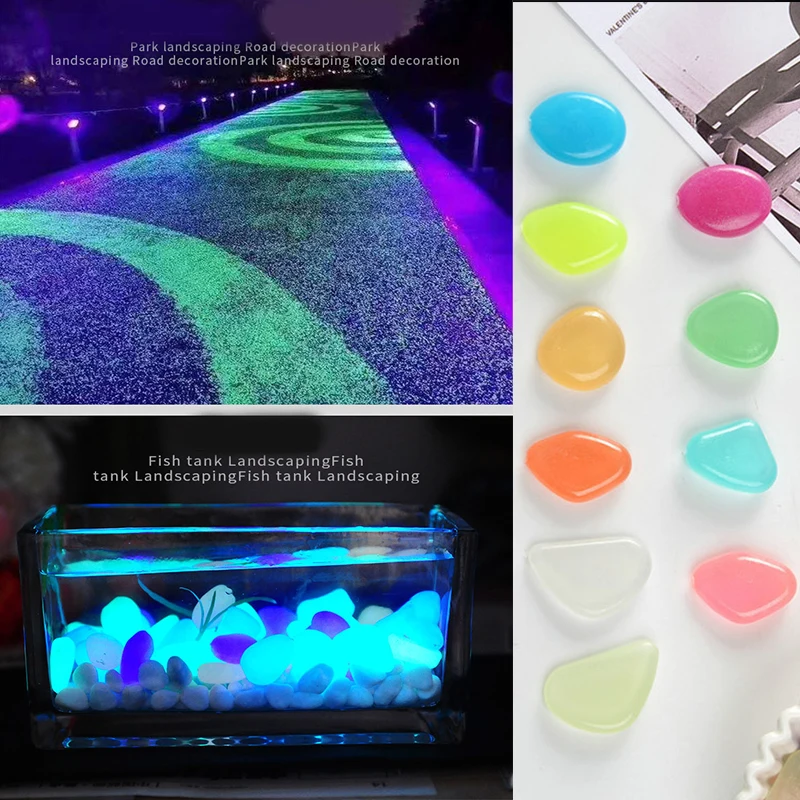 50/100pcs Glow In The Dark Yard Luminous Stones Garden Pebbles Garden Decoration Outdoor Fish Tank Aquarium Landscaping
50/100pcs Glow In The Dark Yard Luminous Stones Garden Pebbles Garden Decoration Outdoor Fish Tank Aquarium Landscaping