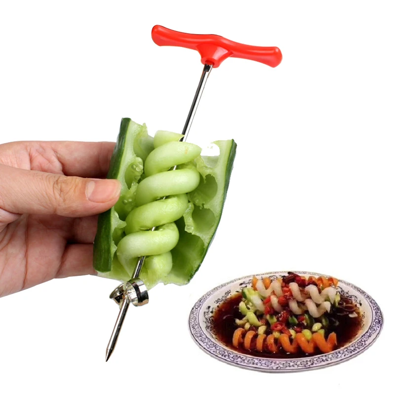 1pc Kitchen Accessories Gadget Stainless Creative Scroll Vegetable Cutter Vegetable Fruit Spiral Knife Kitchen Gadgets Tool
1pc Kitchen Accessories Gadget Stainless Creative Scroll Vegetable Cutter Vegetable Fruit Spiral Knife Kitchen Gadgets Tool