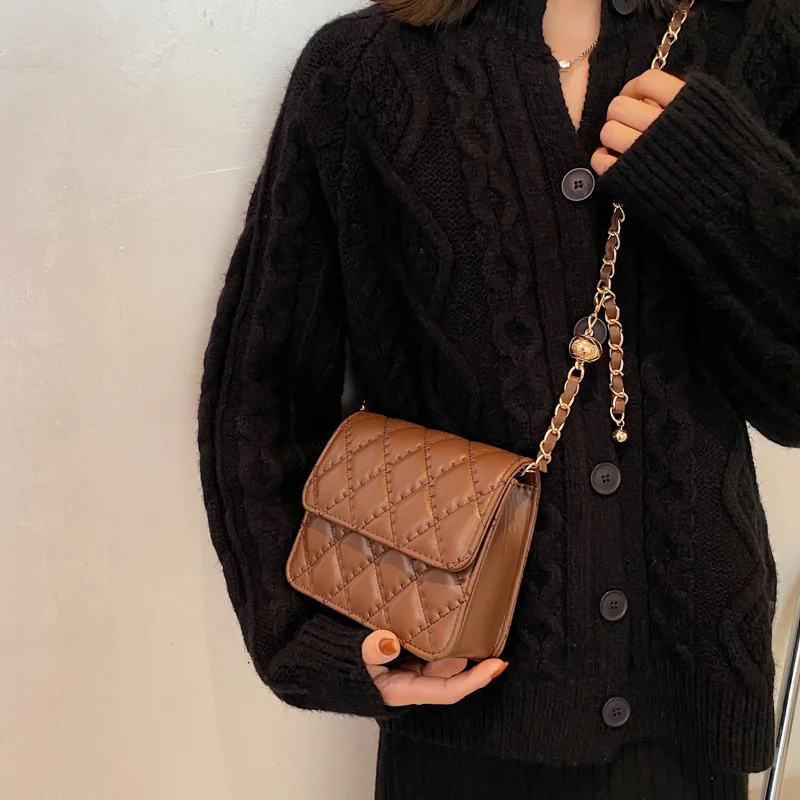 Net red popular chain bag 2021 new fashion small square bag versatile simple single Shoulder Bag
Net red popular chain bag 2021 new fashion small square bag versatile simple single Shoulder Bag