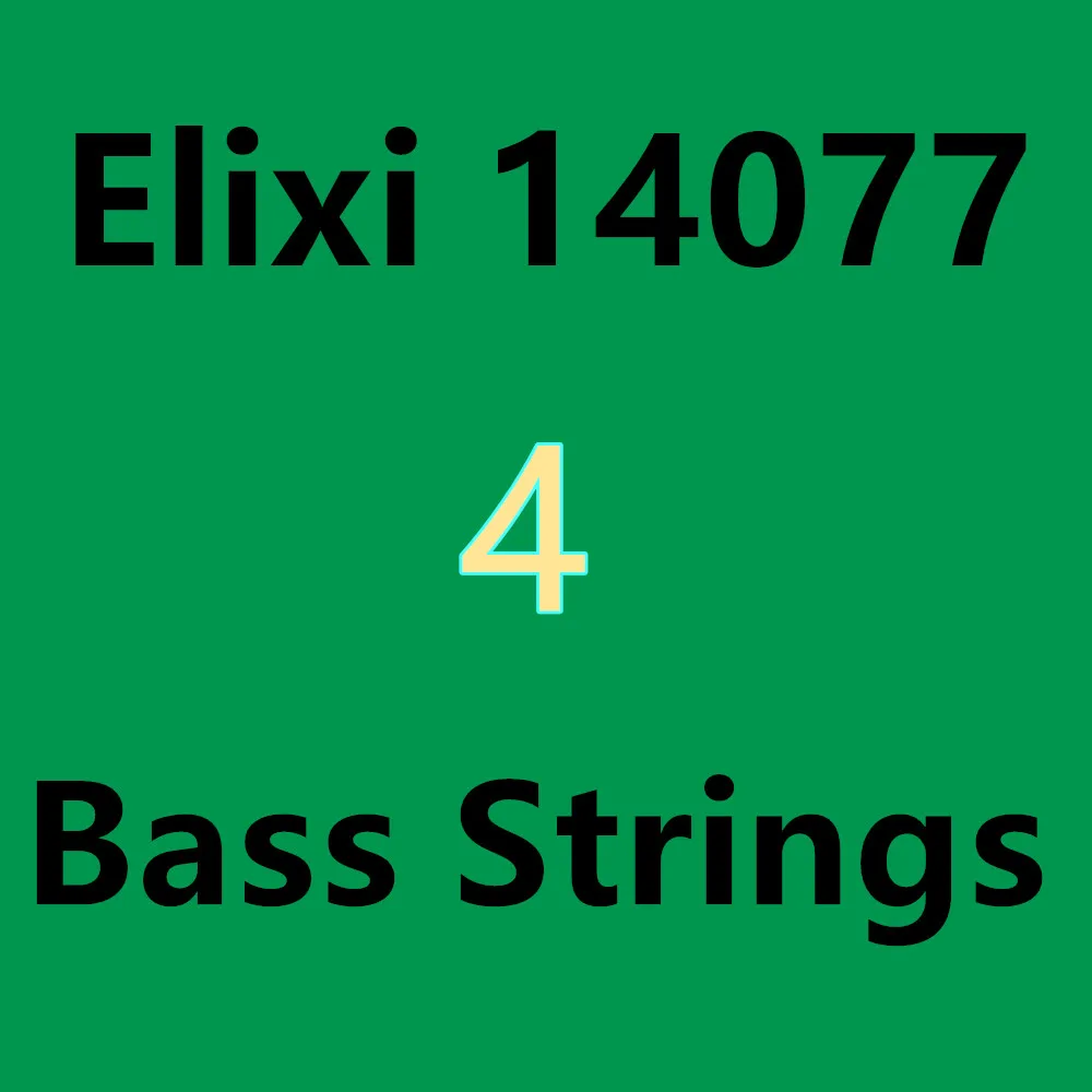 

New Elix NANOWEB 14077/14777 Electric Bass Strings 4/5 Strings Ultra Thin Coating Steel Stings (045-130)