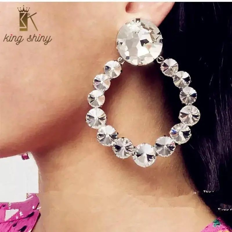 2021 New Arrival Za Brand Metal Round Crystal Earrings Exaggerated Geometric Rhinestone Statement Earring Girl Party Ear Jewelry
2021 New Arrival Za Brand Metal Round Crystal Earrings Exaggerated Geometric Rhinestone Statement Earring Girl Party Ear Jewelry