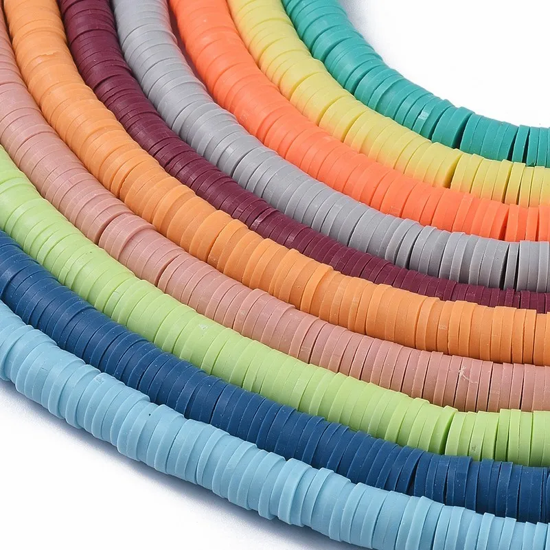 10 Strands Multicolor Eco-Friendly Handmade Polymer Clay Beads Disc Heishi Beads for Hawaiian Earrings Necklace Jewelry Making
10 Strands Multicolor Eco-Friendly Handmade Polymer Clay Beads Disc Heishi Beads for Hawaiian Earrings Necklace Jewelry Making