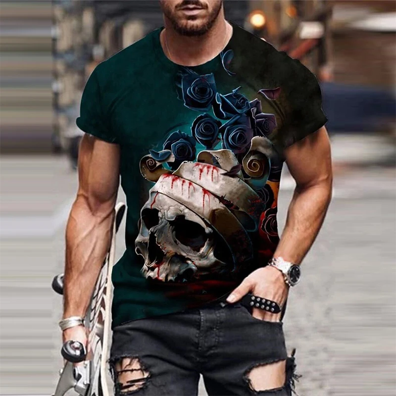 Horror Skull T-Shirt Casual Men's Summer 3D Print Extra-Large T-Shirt 2021 Comfortable Breathable T-Shirt 110-6XL
Horror Skull T-Shirt Casual Men's Summer 3D Print Extra-Large T-Shirt 2021 Comfortable Breathable T-Shirt 110-6XL