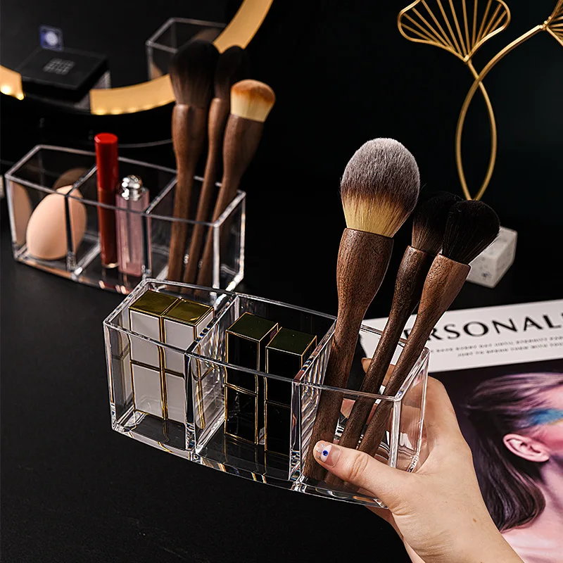 European-style cosmetic storage box Desktop stucco transparent finishing storage box Acrylic multi-grid storage small box
European-style cosmetic storage box Desktop stucco transparent finishing storage box Acrylic multi-grid storage small box