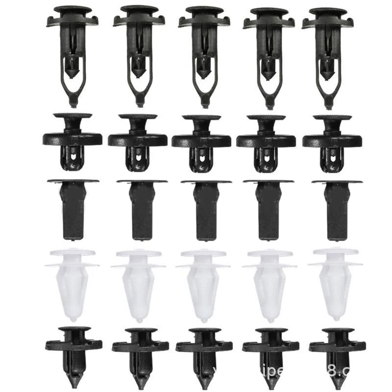 25PCS 5 kinds Mixed Auto Fastener Vehicle Car Bumper Clips Retainer Fastener Rivet Door Panel Fender Liner Universal Fit for Car
25PCS 5 kinds Mixed Auto Fastener Vehicle Car Bumper Clips Retainer Fastener Rivet Door Panel Fender Liner Universal Fit for Car