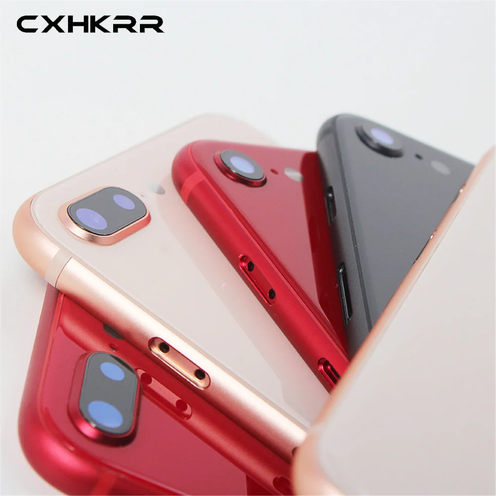 Черная белая красная Золотая сменная задняя крышка для IPhone 8 8plus X/XS/XR средняя