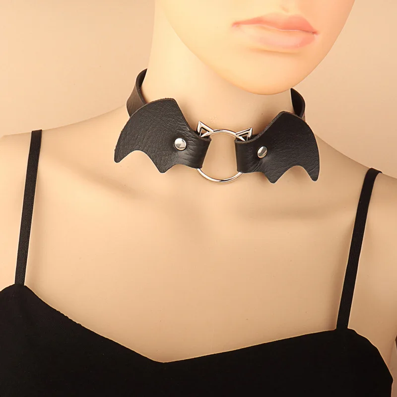 Choker Collar Women Leather Collar Bat Vampire Necklace Goth Chocker Gothic Jewelry Steampunk Witch Accessories Bijoux Femme
Choker Collar Women Leather Collar Bat Vampire Necklace Goth Chocker Gothic Jewelry Steampunk Witch Accessories Bijoux Femme