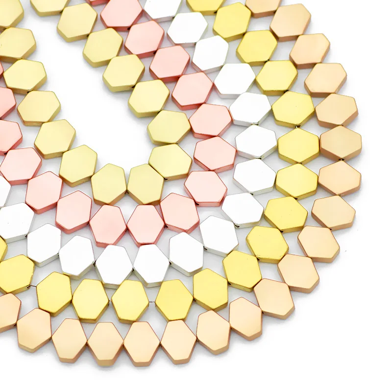10x9mm Natural Matte Stone Gold Silvers Hexagon geometry Hematite Spacer Loose Beads For Jewelry Making DIY Bracelet Findings
10x9mm Natural Matte Stone Gold Silvers Hexagon geometry Hematite Spacer Loose Beads For Jewelry Making DIY Bracelet Findings