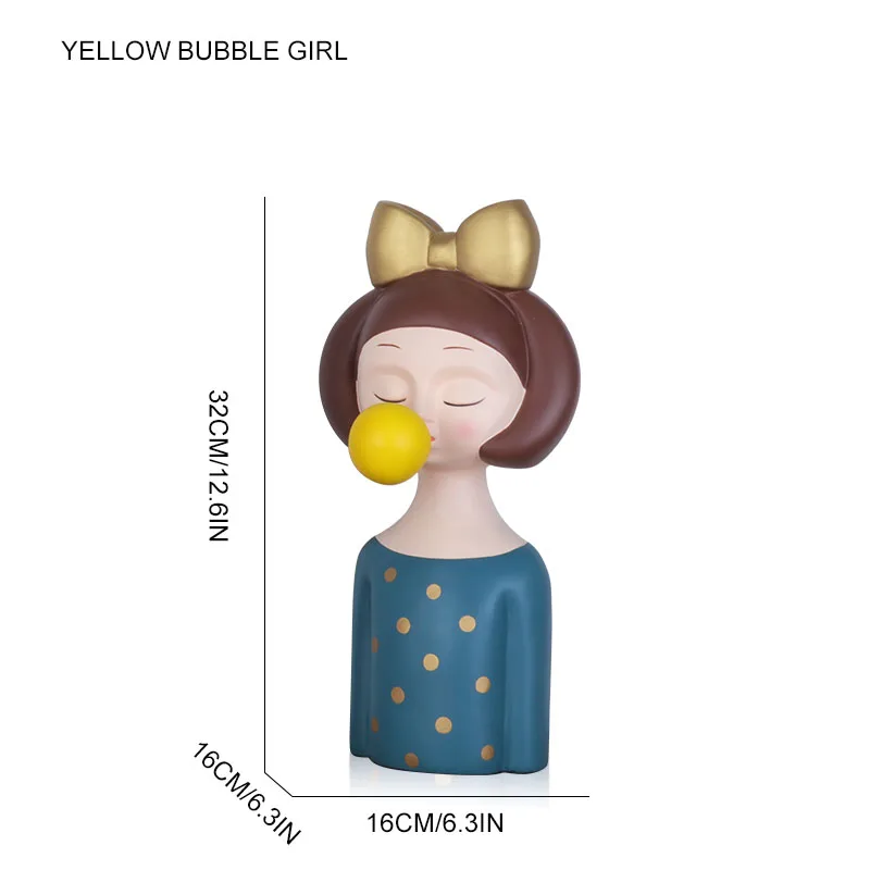 Nordic Ins Light Luxury Creative Resin Bubble Girl Sculpture Ornaments Living Room Desktop Furnishings Crafts Girl Birthday Gift
Nordic Ins Light Luxury Creative Resin Bubble Girl Sculpture Ornaments Living Room Desktop Furnishings Crafts Girl Birthday Gift