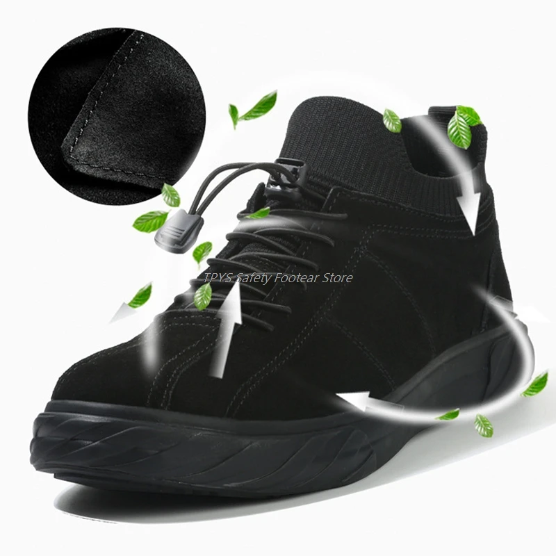 Breathable Safety Shoes Men's Work Boots With Steel Toe Cap Anti-puncture Safety Boots Men's Work Shoes Non-slip Work Sneakers
Breathable Safety Shoes Men's Work Boots With Steel Toe Cap Anti-puncture Safety Boots Men's Work Shoes Non-slip Work Sneakers