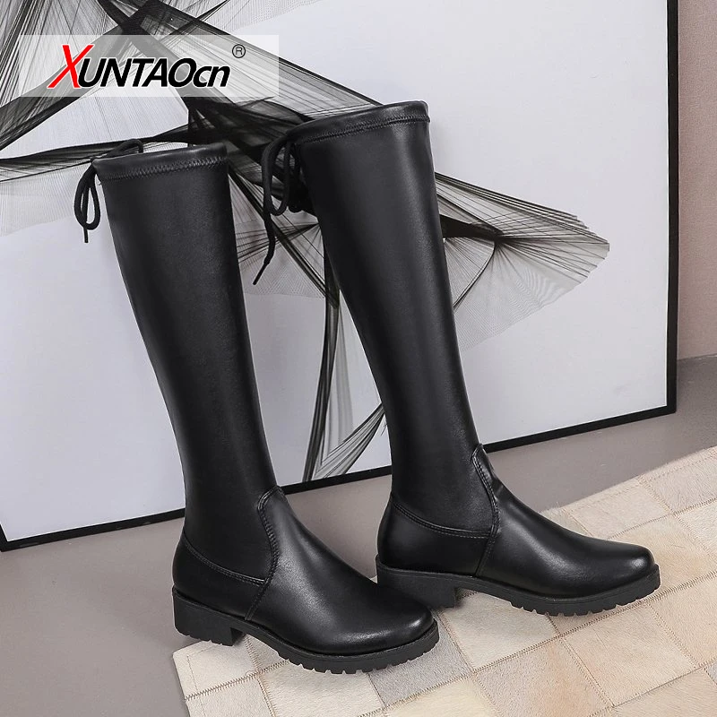 2021 New Leather Women Knee High Boots Square Toe Zip Footwear Low Heels Female Riding Boot Woman Long Boots
2021 New Leather Women Knee High Boots Square Toe Zip Footwear Low Heels Female Riding Boot Woman Long Boots