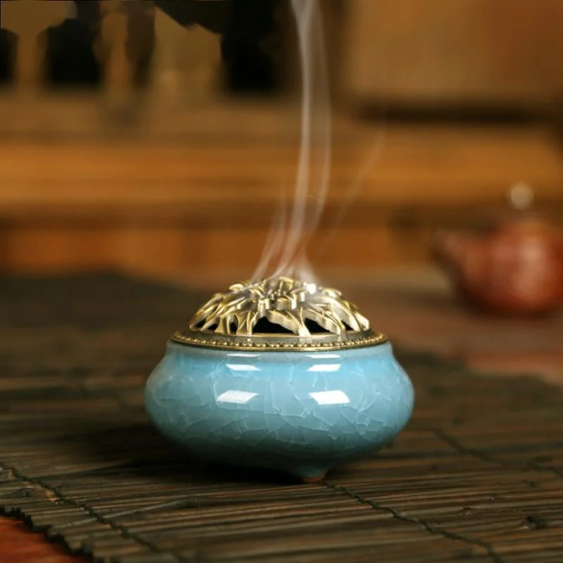 Ceramic Incense Burners Portable Porcelain Censer Buddhism Incense Holder Home Teahouse Yoga Studio Incense Gift
Ceramic Incense Burners Portable Porcelain Censer Buddhism Incense Holder Home Teahouse Yoga Studio Incense Gift