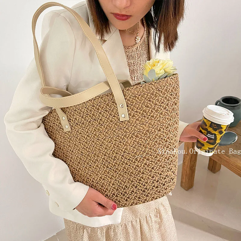 NEW straw women shoulder bags wicker woven ladies handbags handmade summer beach rattan bag female large capacity tote bags
NEW straw women shoulder bags wicker woven ladies handbags handmade summer beach rattan bag female large capacity tote bags