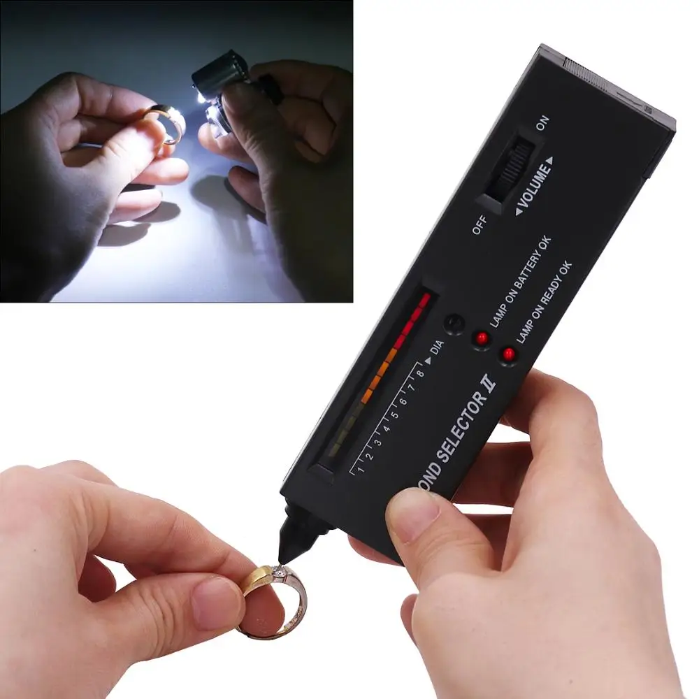 Diamond Tester High Accuracy Portable Diamond Detective Test with Gem Tester Jeweler Test Tool Jeweler's Loupe 45X Magnifying
Diamond Tester High Accuracy Portable Diamond Detective Test with Gem Tester Jeweler Test Tool Jeweler's Loupe 45X Magnifying
