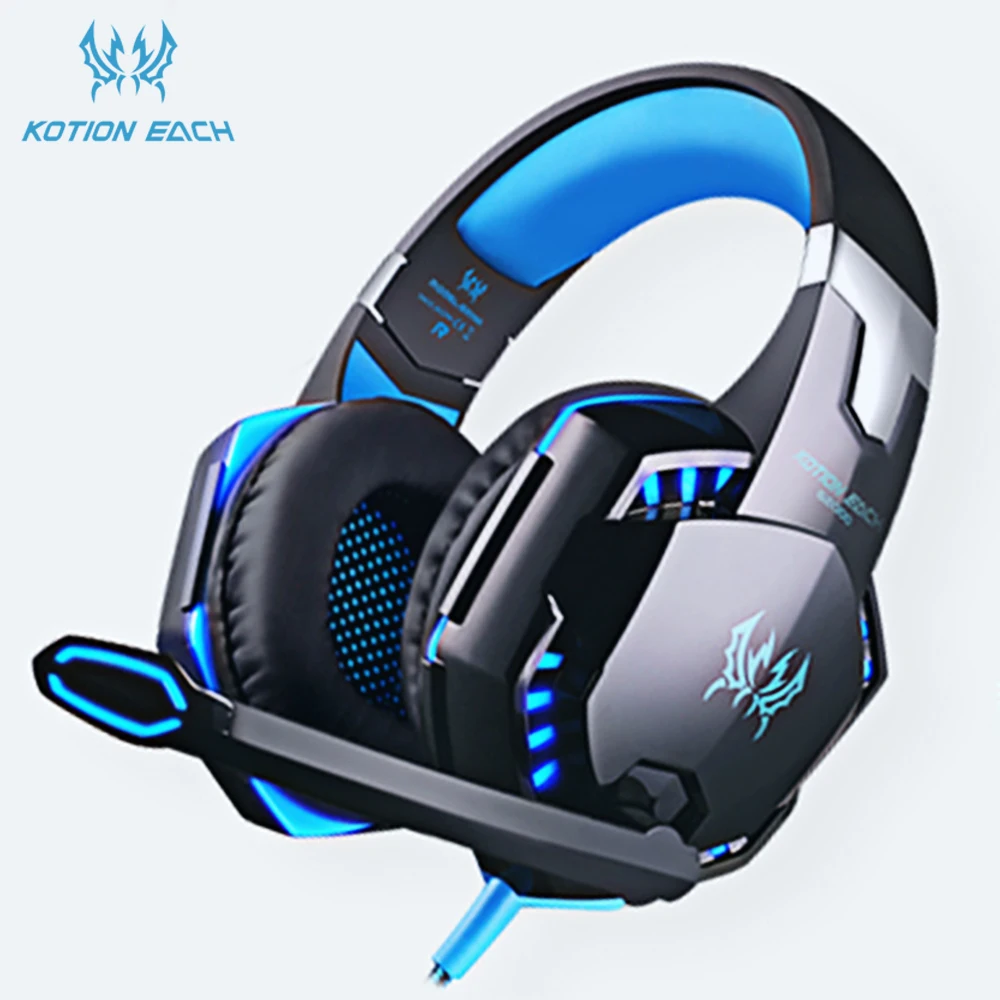 Проводные Игровые наушники KOTION EACH PS4, игровые наушники с глубокими басами, стерео, геймерский шлем с микрофоном и подсветкой для ПК
Проводные Игровые наушники KOTION EACH PS4, игровые наушники с глубокими басами, стерео, геймерский шлем с микрофоном и подсветкой для ПК