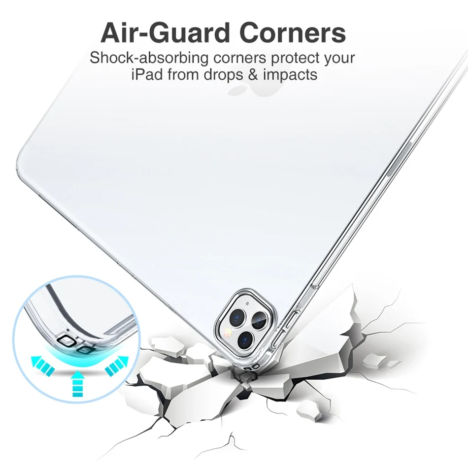 Ultra Thin Clear TPU Case For iPad Pro 11 12.9 Inch 2020 Case Silicone Transparent Cover For NEW iPad Pro 12.9 Case Coque Fundas
Ultra Thin Clear TPU Case For iPad Pro 11 12.9 Inch 2020 Case Silicone Transparent Cover For NEW iPad Pro 12.9 Case Coque Fundas