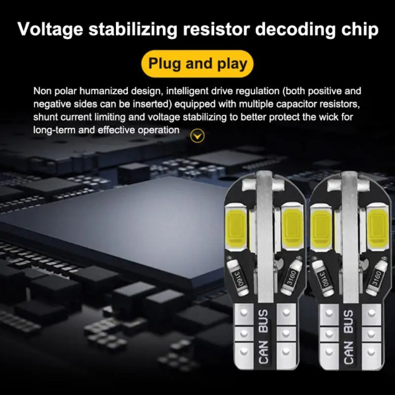 10 шт., автомобисветодиодный светодиодные лампы T10 W5W 194 501 12 В
10 шт., автомобисветодиодный светодиодные лампы T10 W5W 194 501 12 В