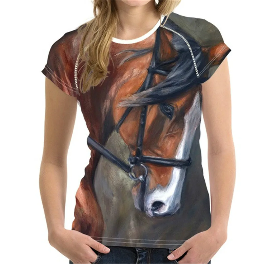 Summer 3d Printing T-shirt Male/female Cute Animal Horse Print Universal T-shirt Casual All-match Loose Plus Size 2021 New
Summer 3d Printing T-shirt Male/female Cute Animal Horse Print Universal T-shirt Casual All-match Loose Plus Size 2021 New