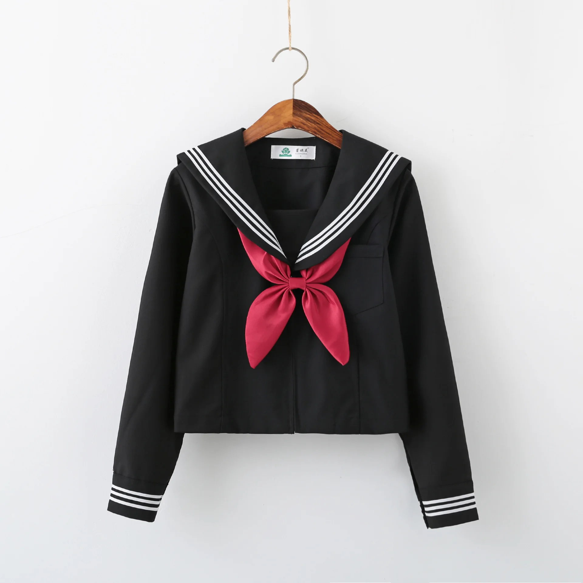 2020 New Japanese Uniforms Black Cute Sailor Suit High School Long Sleeve Tops Pleated Skirt Full Sets Cosplay Jk Costume S-xxl
2020 New Japanese Uniforms Black Cute Sailor Suit High School Long Sleeve Tops Pleated Skirt Full Sets Cosplay Jk Costume S-xxl