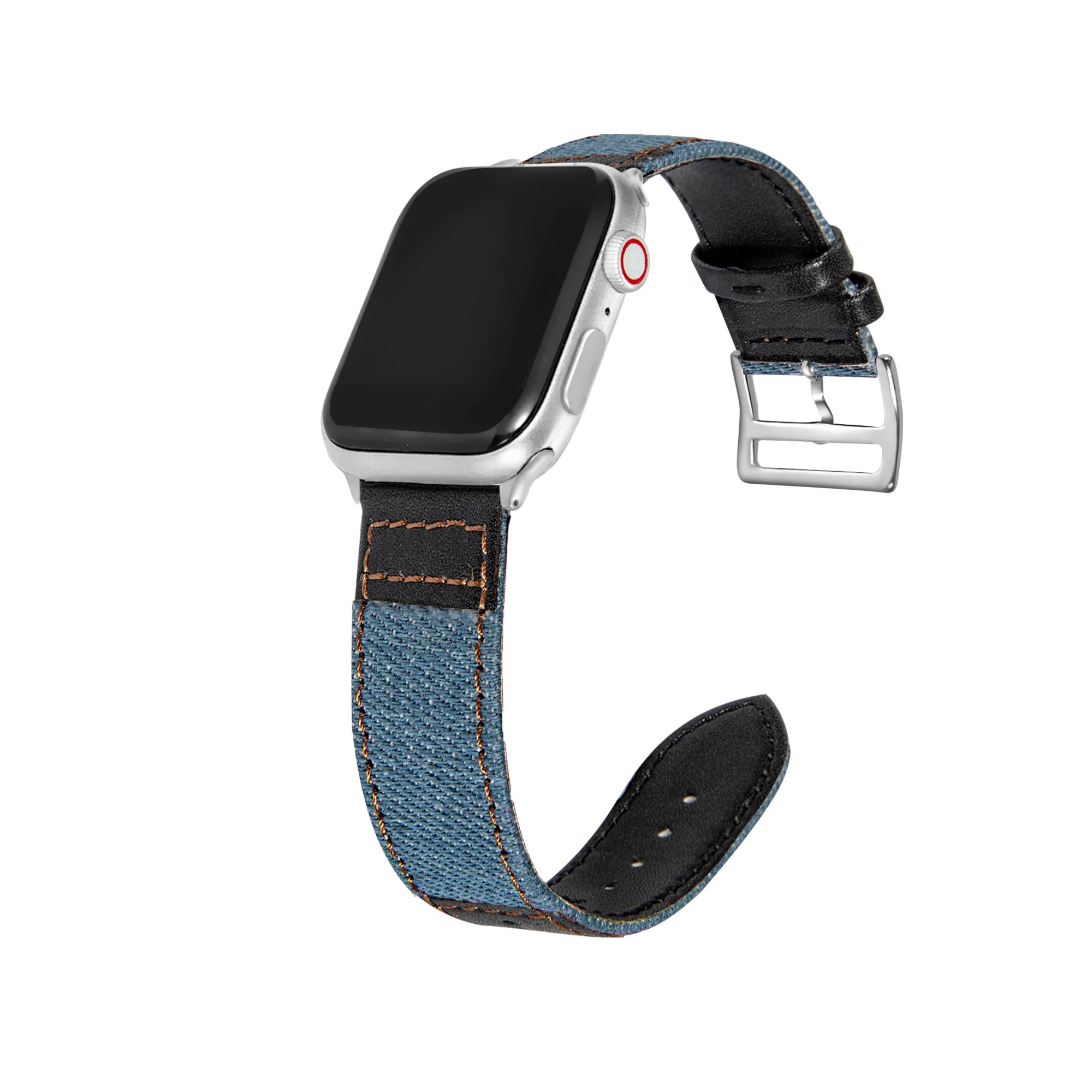 Ремешок из джинсовой кожи для apple watch band 42 мм 40 кожаный браслет iwatch 38 44 series 4 3 2 1 |