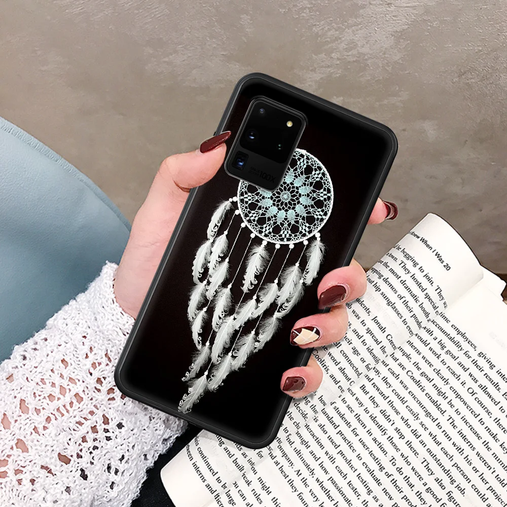 Sisyber Feather Dream Catcher Phone Case For Samsung Galaxy Note S 8 9 10 20 Plus E Lite Uitra black Shell Painting Funda
Sisyber Feather Dream Catcher Phone Case For Samsung Galaxy Note S 8 9 10 20 Plus E Lite Uitra black Shell Painting Funda