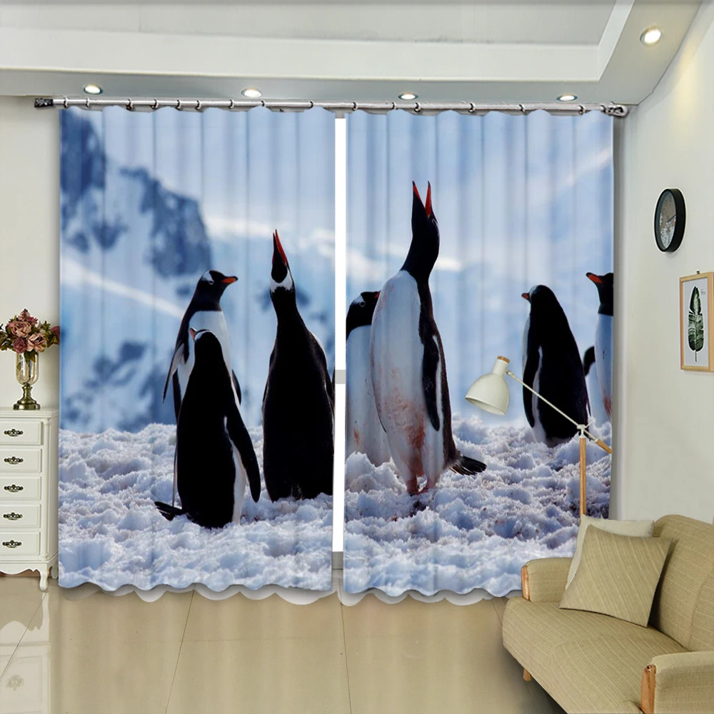 Penguins On The Glacier Snow High-precision Blackout Curtains Dersonalized 3D Digital Printing Purtains DIY Photos
Penguins On The Glacier Snow High-precision Blackout Curtains Dersonalized 3D Digital Printing Purtains DIY Photos