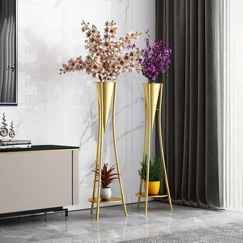 Nordic Luxury Plant Stand Living Room Floor-Standing Simplicity Plant Shelves Indoor Flower Shelf Golden Wrought Iron Decorative
Nordic Luxury Plant Stand Living Room Floor-Standing Simplicity Plant Shelves Indoor Flower Shelf Golden Wrought Iron Decorative