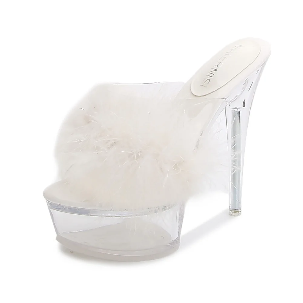 Maomao sexy super high heeled shoes thin heel waterproof platform slippers transparent crystal sandals wedding shoes wedding
Maomao sexy super high heeled shoes thin heel waterproof platform slippers transparent crystal sandals wedding shoes wedding