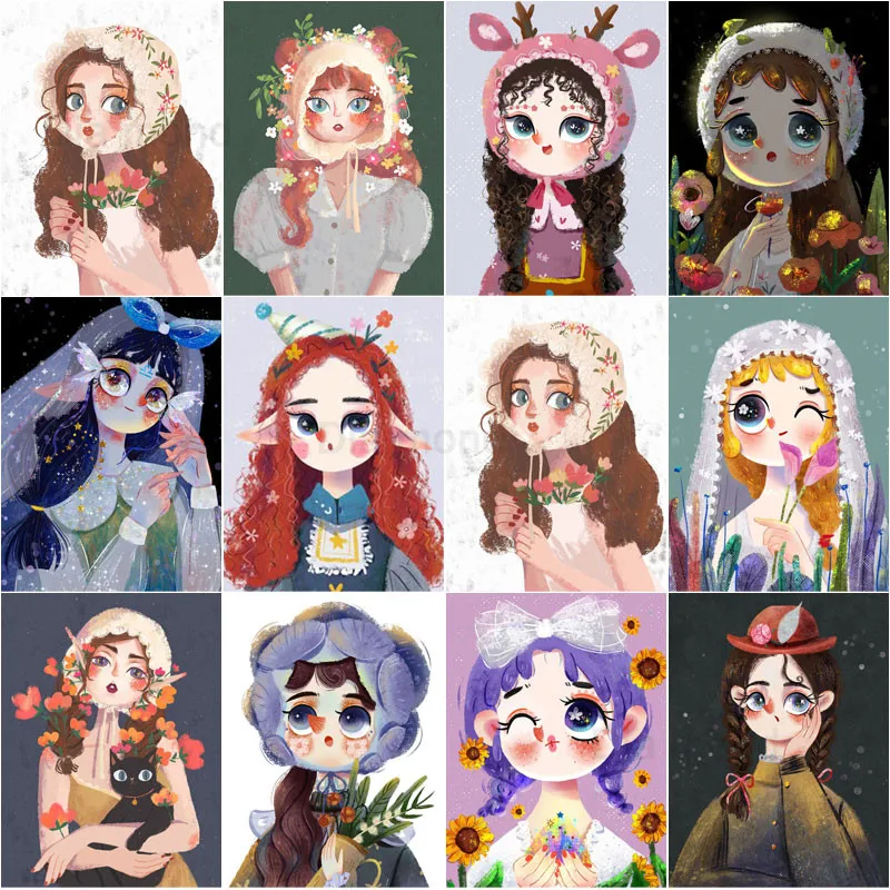 5D Diy Diamond Painting Cartoon Girl Big Eyes Cross Stitch Full Drill Embroidery Mosaic Art Picture of Rhinestones Home Decor
5D Diy Diamond Painting Cartoon Girl Big Eyes Cross Stitch Full Drill Embroidery Mosaic Art Picture of Rhinestones Home Decor