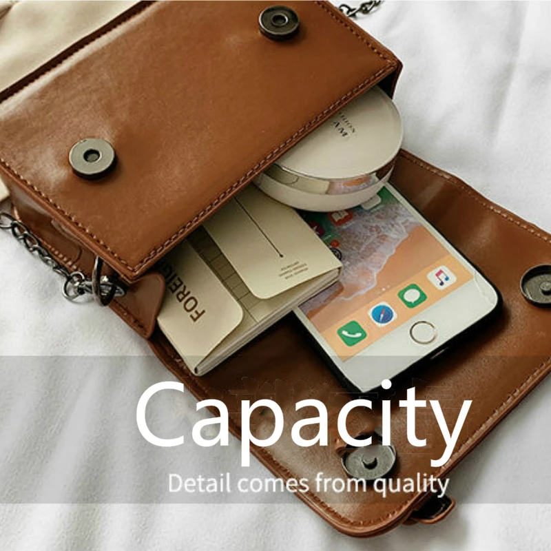 Shoulder Bags Women Retro Chain Solid PU Leather Ins Harajuku Daily High Street Mini Bag Ins All-match Harajuku OL Purse Fashion
Shoulder Bags Women Retro Chain Solid PU Leather Ins Harajuku Daily High Street Mini Bag Ins All-match Harajuku OL Purse Fashion