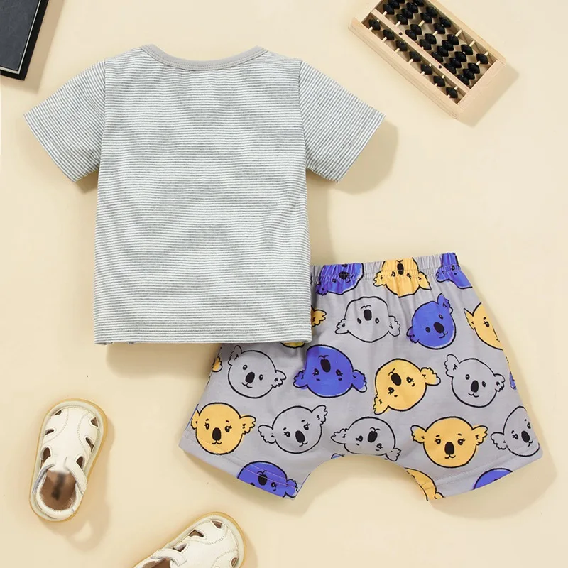 0-2T Summer Baby Boys Clothing Sets Heart-Shaped Short-sleeved T-shirt +Cute Cartoon Pants 2Pcs Set
0-2T Summer Baby Boys Clothing Sets Heart-Shaped Short-sleeved T-shirt +Cute Cartoon Pants 2Pcs Set