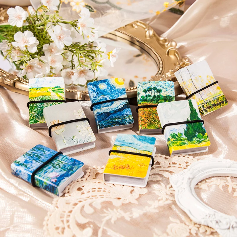50 Pcs Mini Cowhide Cover Sticker Book Landscape Painting Collage Decoration Material DIY Journaling Scrapbook Sticker Supplies
50 Pcs Mini Cowhide Cover Sticker Book Landscape Painting Collage Decoration Material DIY Journaling Scrapbook Sticker Supplies