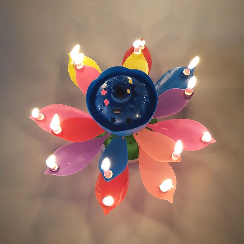 8/14pcs Candle Lotus Flower Rotating Happy Birthday Musical Candle Party DIY Cake Decoration Candles For Children Birthday Gift
8/14pcs Candle Lotus Flower Rotating Happy Birthday Musical Candle Party DIY Cake Decoration Candles For Children Birthday Gift