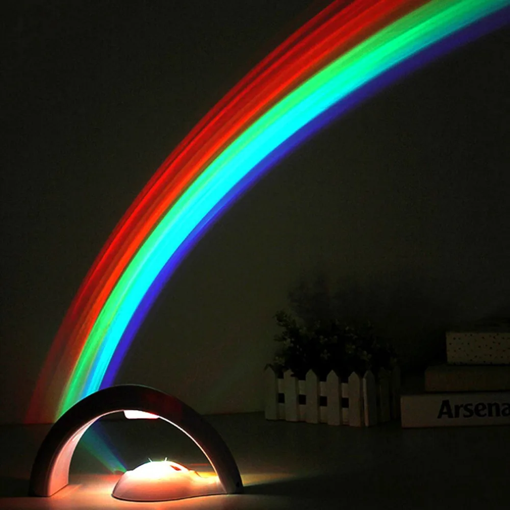 

3D Regenbogen projektor nacht lampe batterie LED erstaunliche farbe licht schlafzimmer home decor party geburtstag Weihnachten