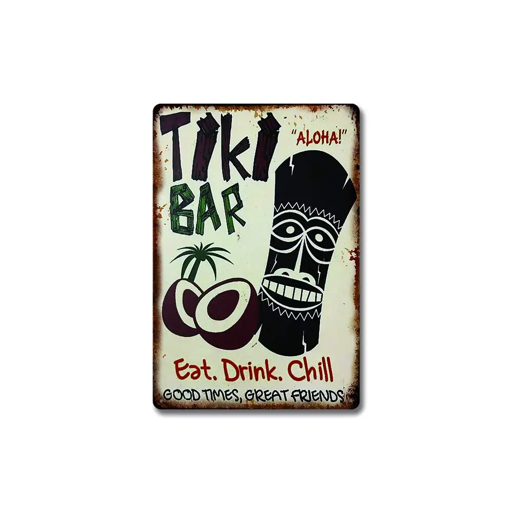 Art Tiki Bar Signs, Aloha Hawaii Good Times Great Friends Vintage Metal Tin Sign Wall Plaque Poster Cafe Bar Pub Beer Club Wall
Art Tiki Bar Signs, Aloha Hawaii Good Times Great Friends Vintage Metal Tin Sign Wall Plaque Poster Cafe Bar Pub Beer Club Wall