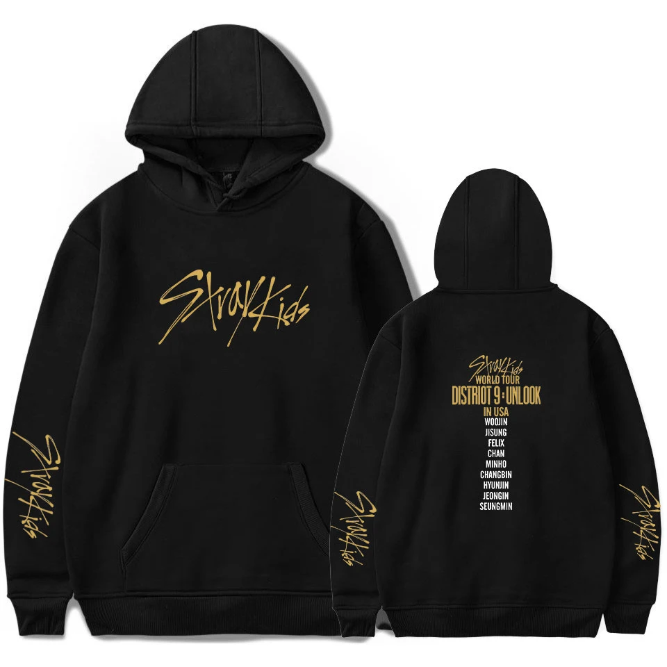 New KPOP Stray Kids Hoodies World Tour District 9 Unlock Same Hoodies Casual Women/men Harajuku Hoodies Sweatshirts Hip Hop Tops
New KPOP Stray Kids Hoodies World Tour District 9 Unlock Same Hoodies Casual Women/men Harajuku Hoodies Sweatshirts Hip Hop Tops