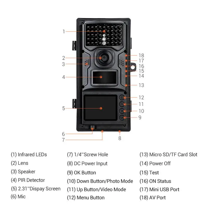 1pc Outdoor Camera Motion Activated Night Vision 1080P Hunting Camera for Hunting
1pc Outdoor Camera Motion Activated Night Vision 1080P Hunting Camera for Hunting