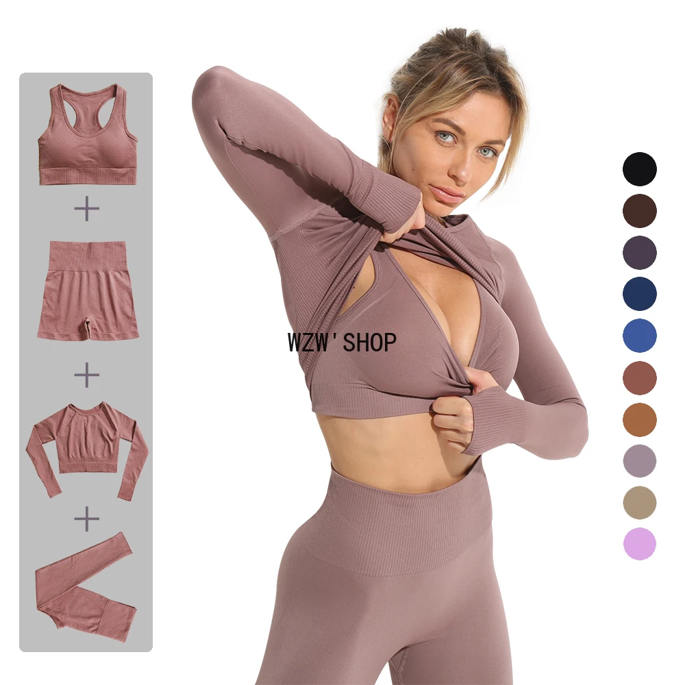 Sportswear Yoga Set Tights Top Seamless Sport Outfit Fitnes Short High Waist Women Bra Tracksuit Suit Long Sleeves Free Shipping
Sportswear Yoga Set Tights Top Seamless Sport Outfit Fitnes Short High Waist Women Bra Tracksuit Suit Long Sleeves Free Shipping