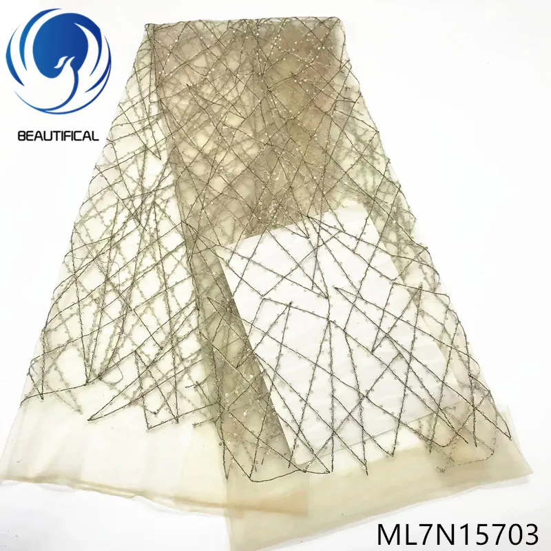 BEAUTIFICAL african lace fabrics Hot sale net laces nigerian sequins lace fabric for dress 5yards ML7N157
BEAUTIFICAL african lace fabrics Hot sale net laces nigerian sequins lace fabric for dress 5yards ML7N157