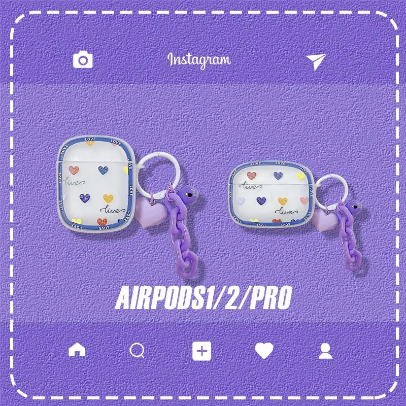 sumkeymi Heart Decoration Case for Apple Airpods Pro or 1 or 2 Case ornament Accessories Bluetooth Earphone Silicone Cover
sumkeymi Heart Decoration Case for Apple Airpods Pro or 1 or 2 Case ornament Accessories Bluetooth Earphone Silicone Cover
