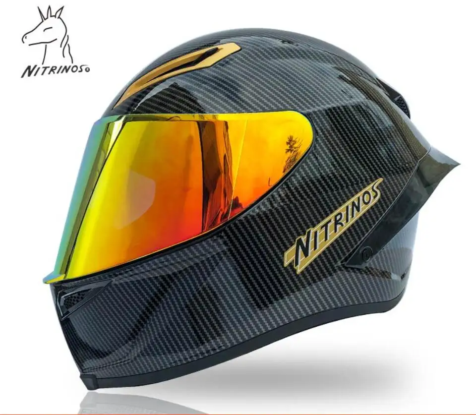 Full Face Black Carbon Fibre Full Face Motorcycle Helmet GOLDEN COLOR Helmet Riding Motocross Racing Motobike Helmet
Full Face Black Carbon Fibre Full Face Motorcycle Helmet GOLDEN COLOR Helmet Riding Motocross Racing Motobike Helmet