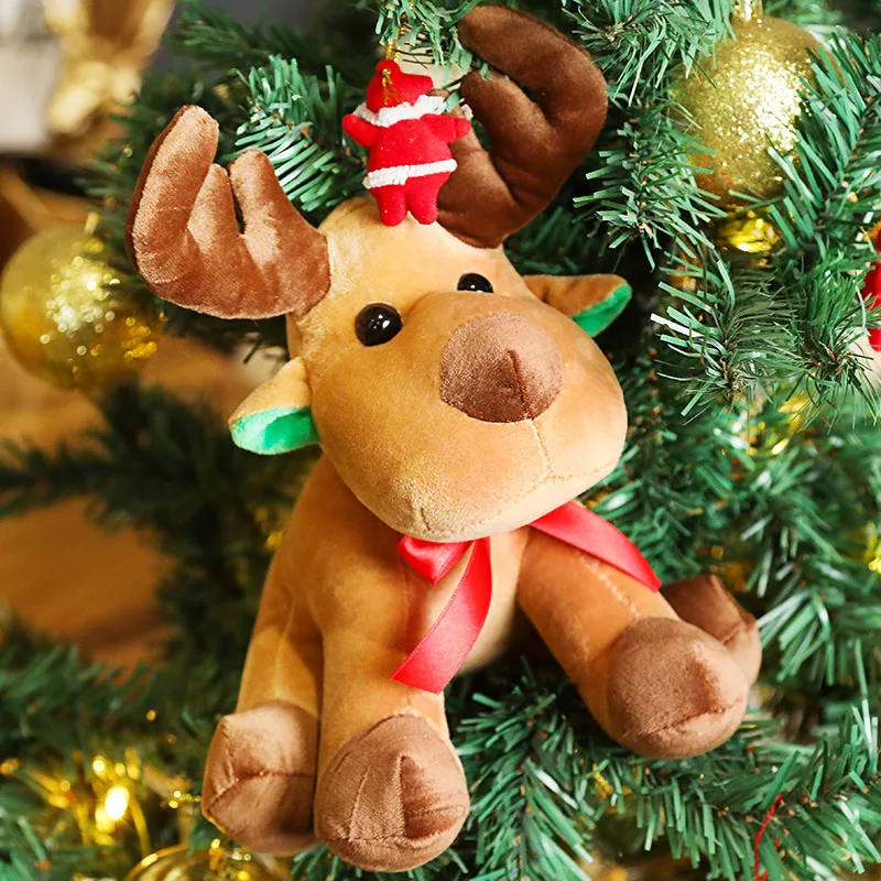 25/35/45 cm Children Animal Soft Doll New Creative Elk Plush Toy Christmas Stuffed Kids Gift | Игрушки и хобби