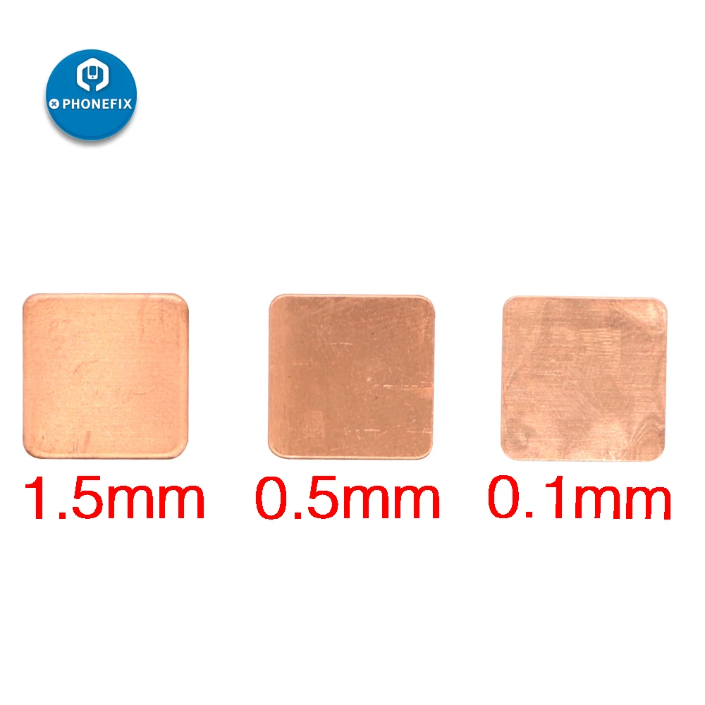 PHONEFIX CPU Pure Copper Sink Radiator Copper Sheet Red Copper Sheet for Notebook Laptop CPU Video Card with Heat Conduction
PHONEFIX CPU Pure Copper Sink Radiator Copper Sheet Red Copper Sheet for Notebook Laptop CPU Video Card with Heat Conduction