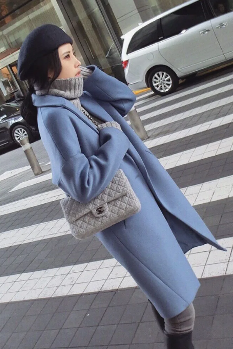 Long Womens Casual Coats Vintage Winter Fashion Warm Slim Wool Blend Coat and Jacket Solid Single Button Ladies Coats 
Long Womens Casual Coats Vintage Winter Fashion Warm Slim Wool Blend Coat and Jacket Solid Single Button Ladies Coats