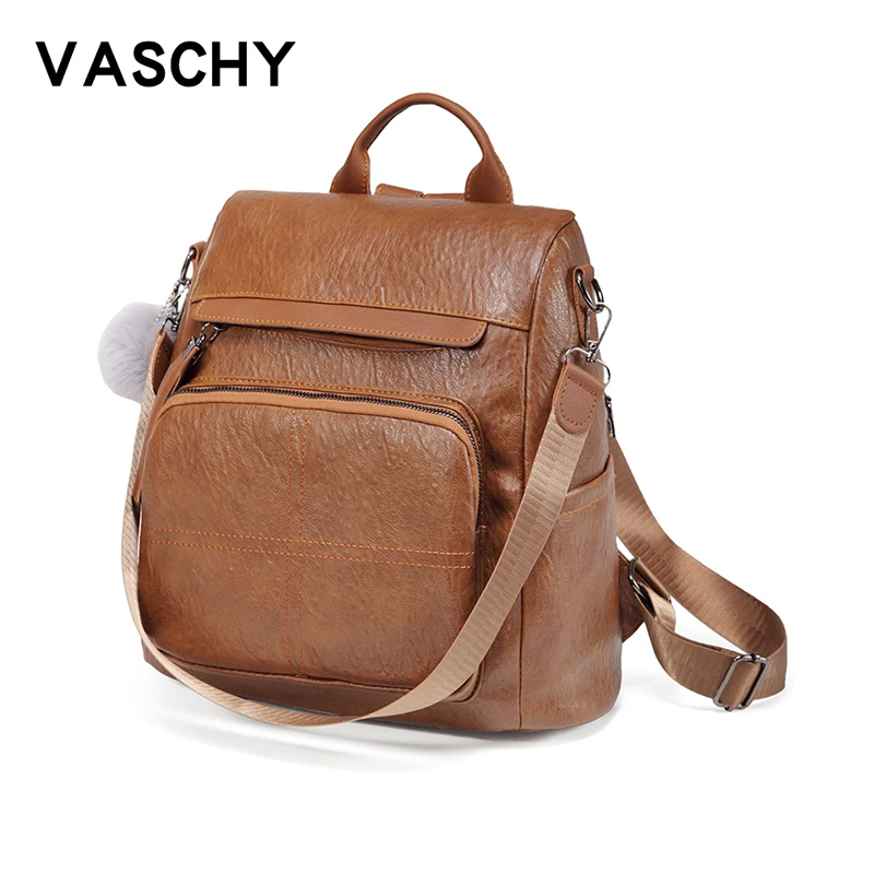 VASCHY Anti-theft Women Backpack Mini Leather Backpack Purse Female Waterproof Shoulder Bags Fashion Bags for Teenage Girls
VASCHY Anti-theft Women Backpack Mini Leather Backpack Purse Female Waterproof Shoulder Bags Fashion Bags for Teenage Girls