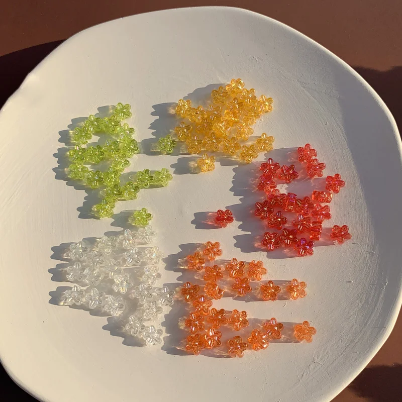 100pcs/pack Transparent Colorful Mini Cute Small Flower Beaded DIY Handmade Hairpin Ornament Earrings Accessories Material
100pcs/pack Transparent Colorful Mini Cute Small Flower Beaded DIY Handmade Hairpin Ornament Earrings Accessories Material